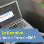 Solutions to fix Quickbooks Error Code 1303